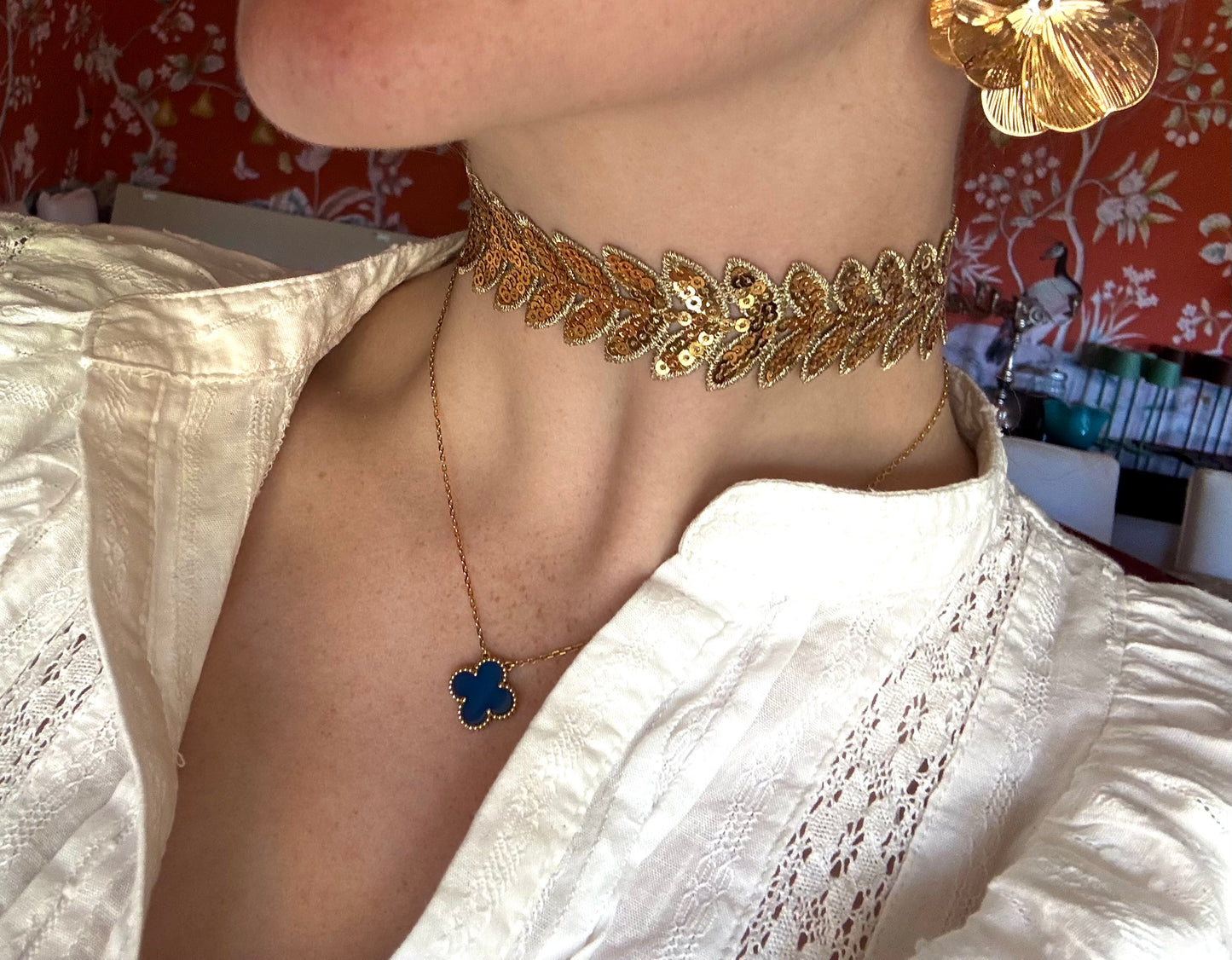 Pailletten Choker