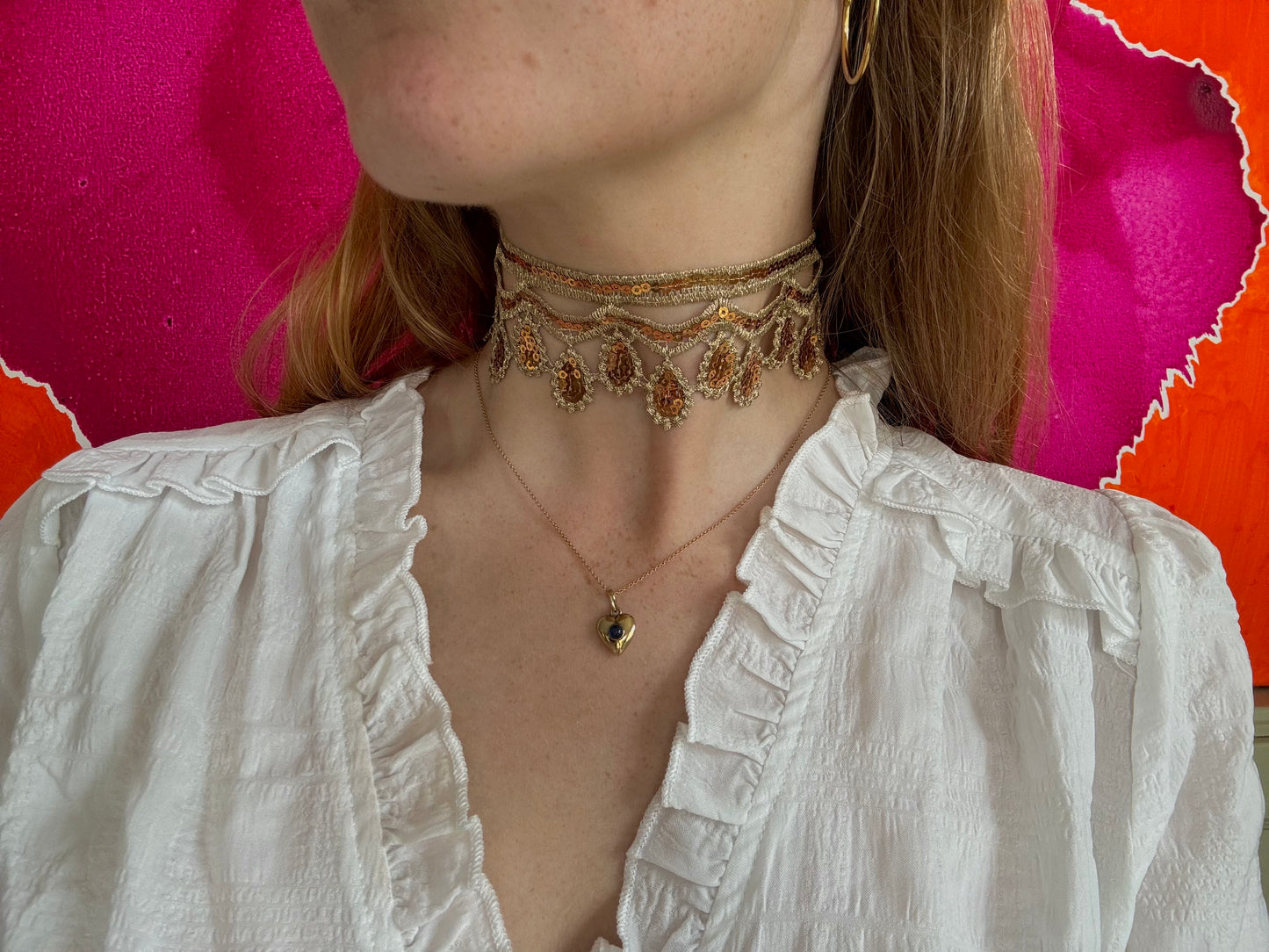 Pailletten Choker