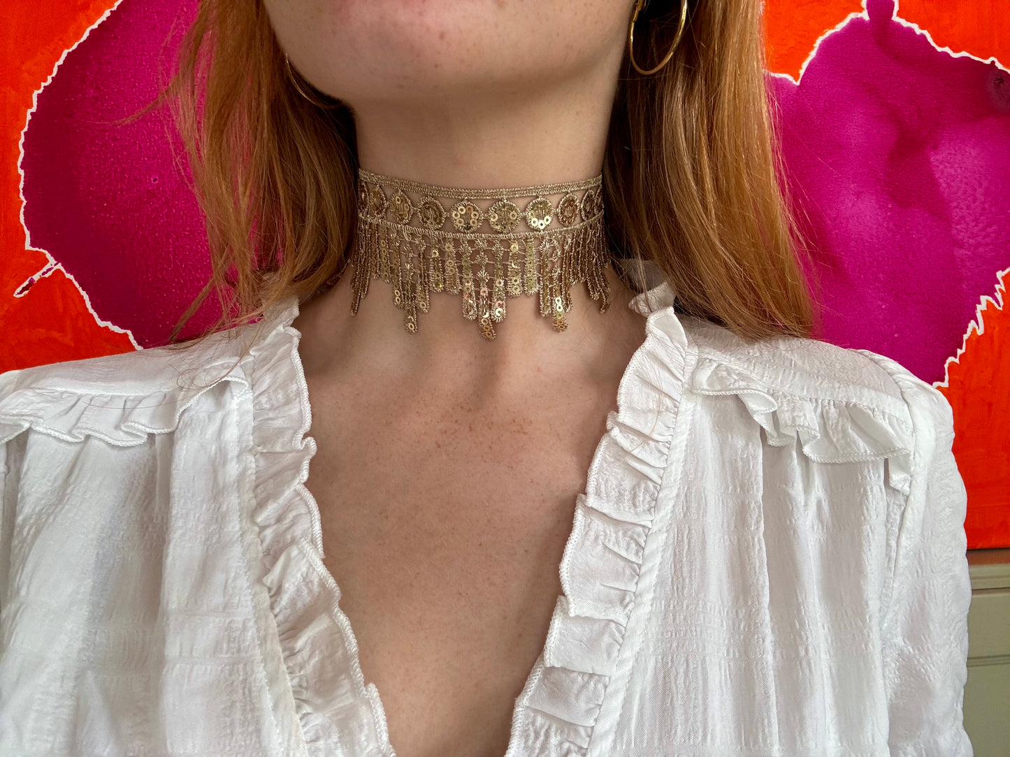 Pailletten Choker