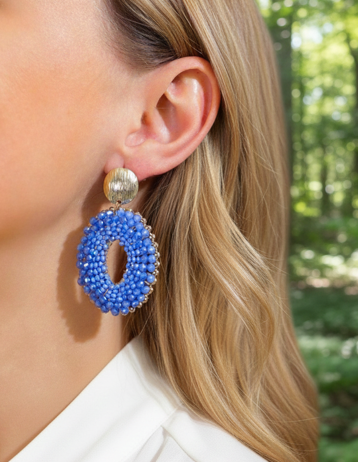 Earrings Blue